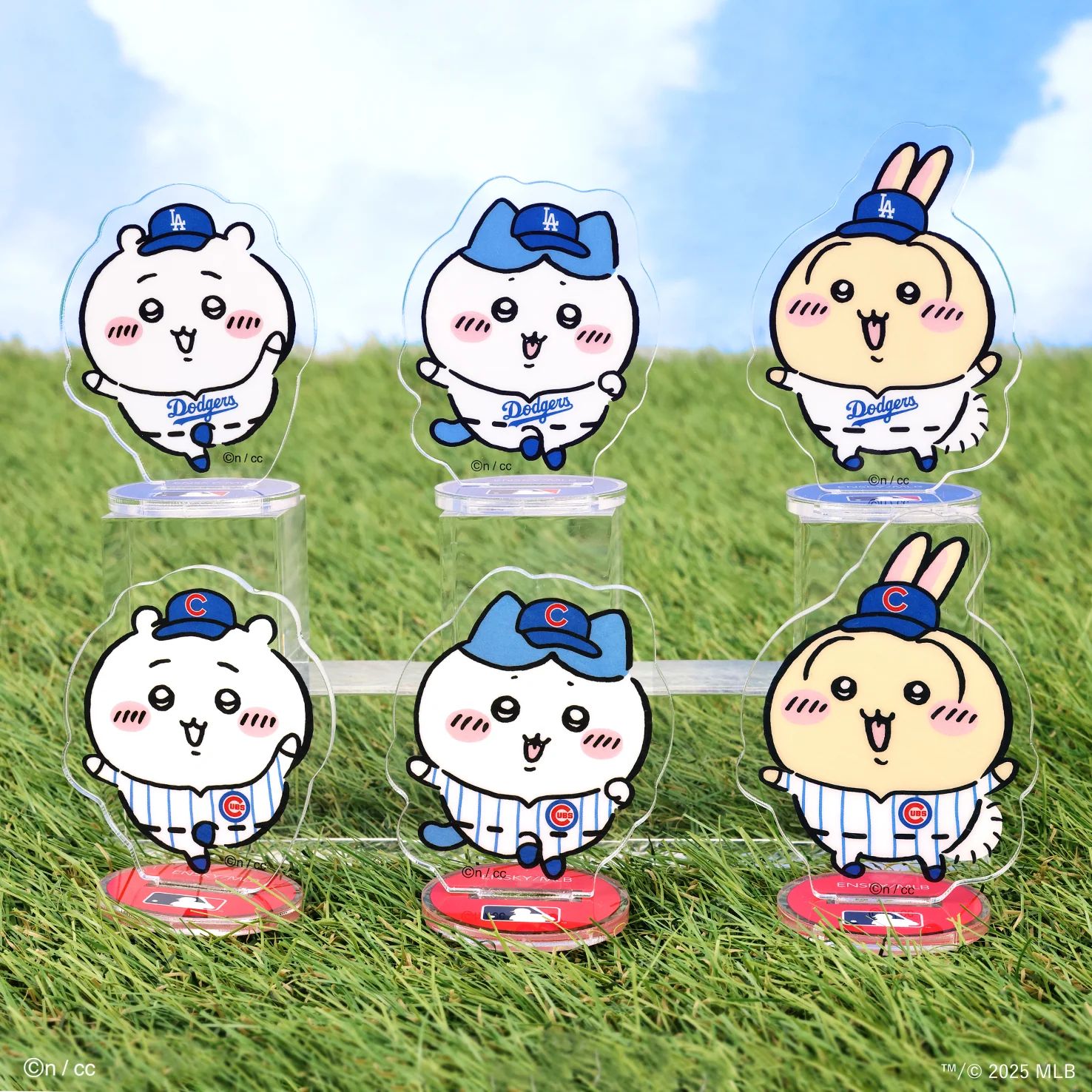 ちいかわ×MLB TOKYO SERIES アクリルスタンド⑤ハチワレ(カブス) - Image 2
