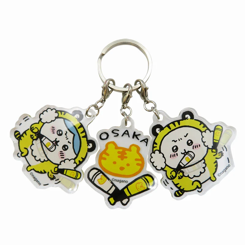 ちいかわ 3連アクリルキーホルダー タイガースタイル ちいかわ