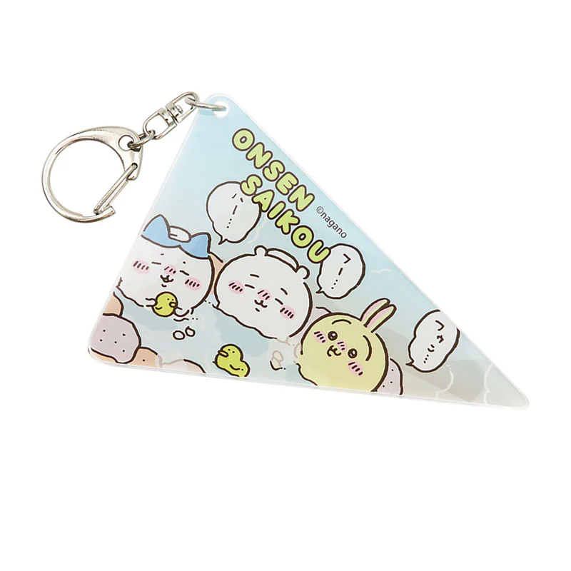 ちいかわ ペナント型アクリルキーホルダー(温泉最高) - Image 2