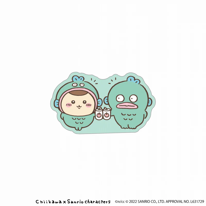 ちいかわ×サンリオキャラクターズ アクリルクリップ(ハンギョドンくりまんじゅう)