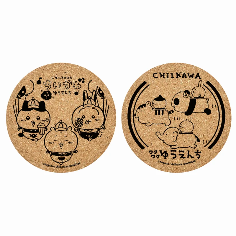 ちいかわ ワクワクゆうえんち コルクコースター2枚セットC