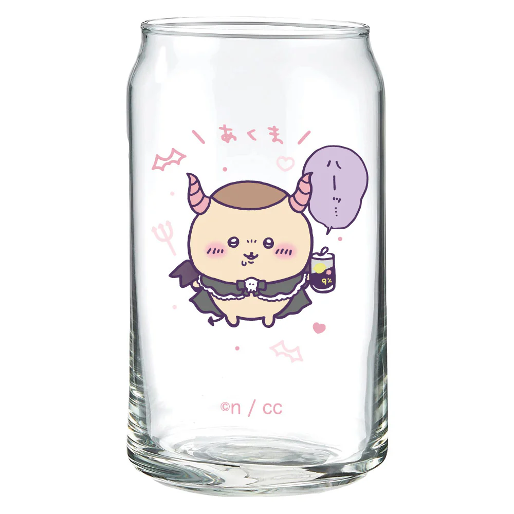 ちいかわ てんし♡あくま 缶型グラス（くりまんじゅう）