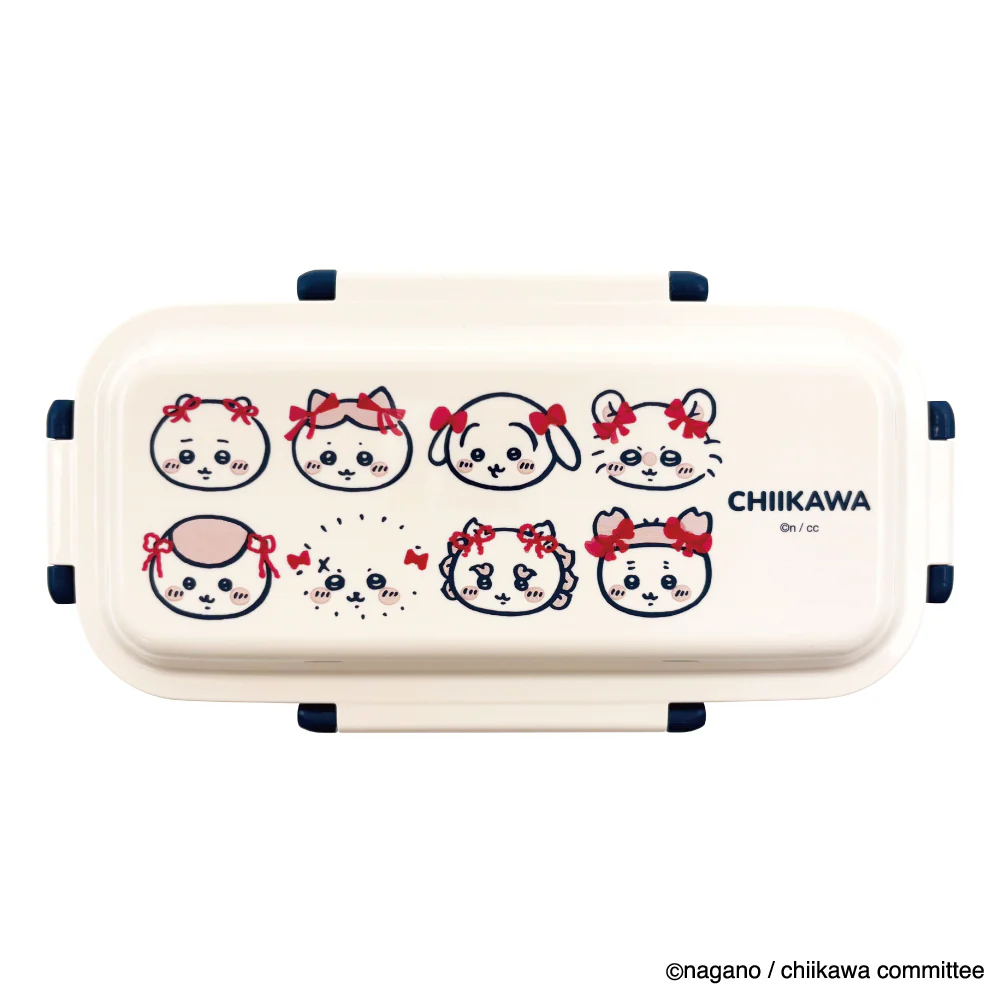 ちいかわ 4点ロック2段ランチボックス（リボン）