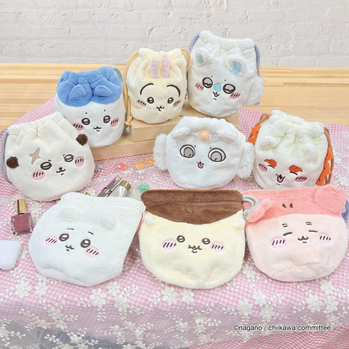 ちいかわ フェイス巾着2(くりまんじゅう) - Image 2